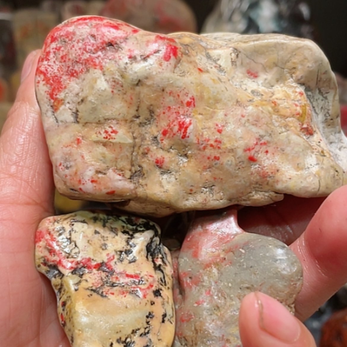 【闪购商品】昌化石士**击昌化鸡血石