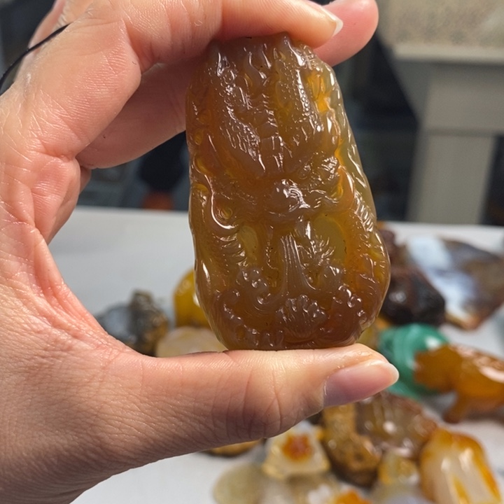 玛瑙/玉髓吊坠(不含链)未镶嵌