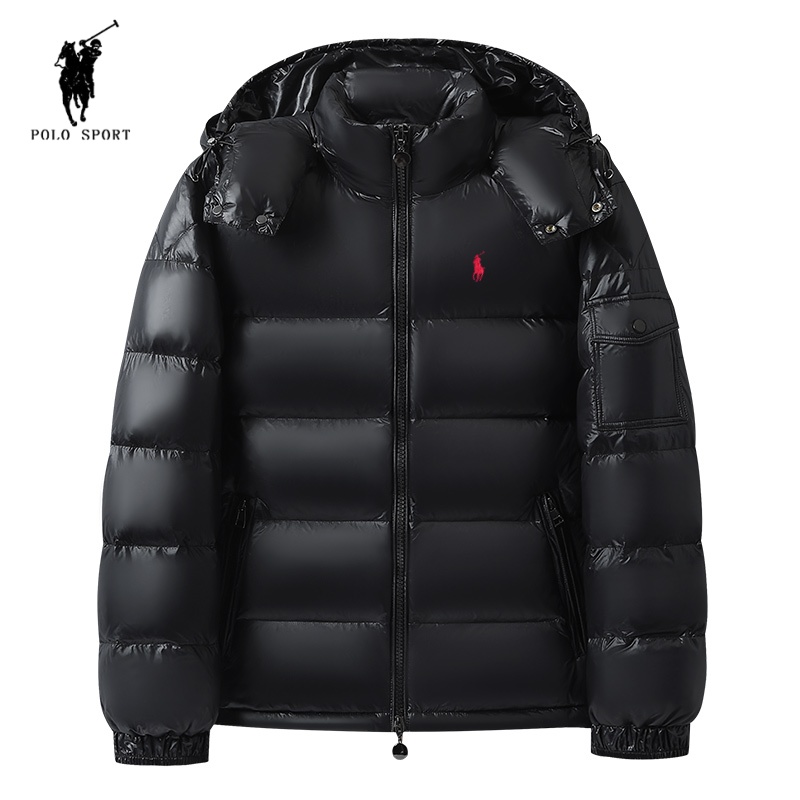 拉夫POLO马标冬季加厚羽绒服男鸭绒高蓬松度羽绒外套上衣2025新款