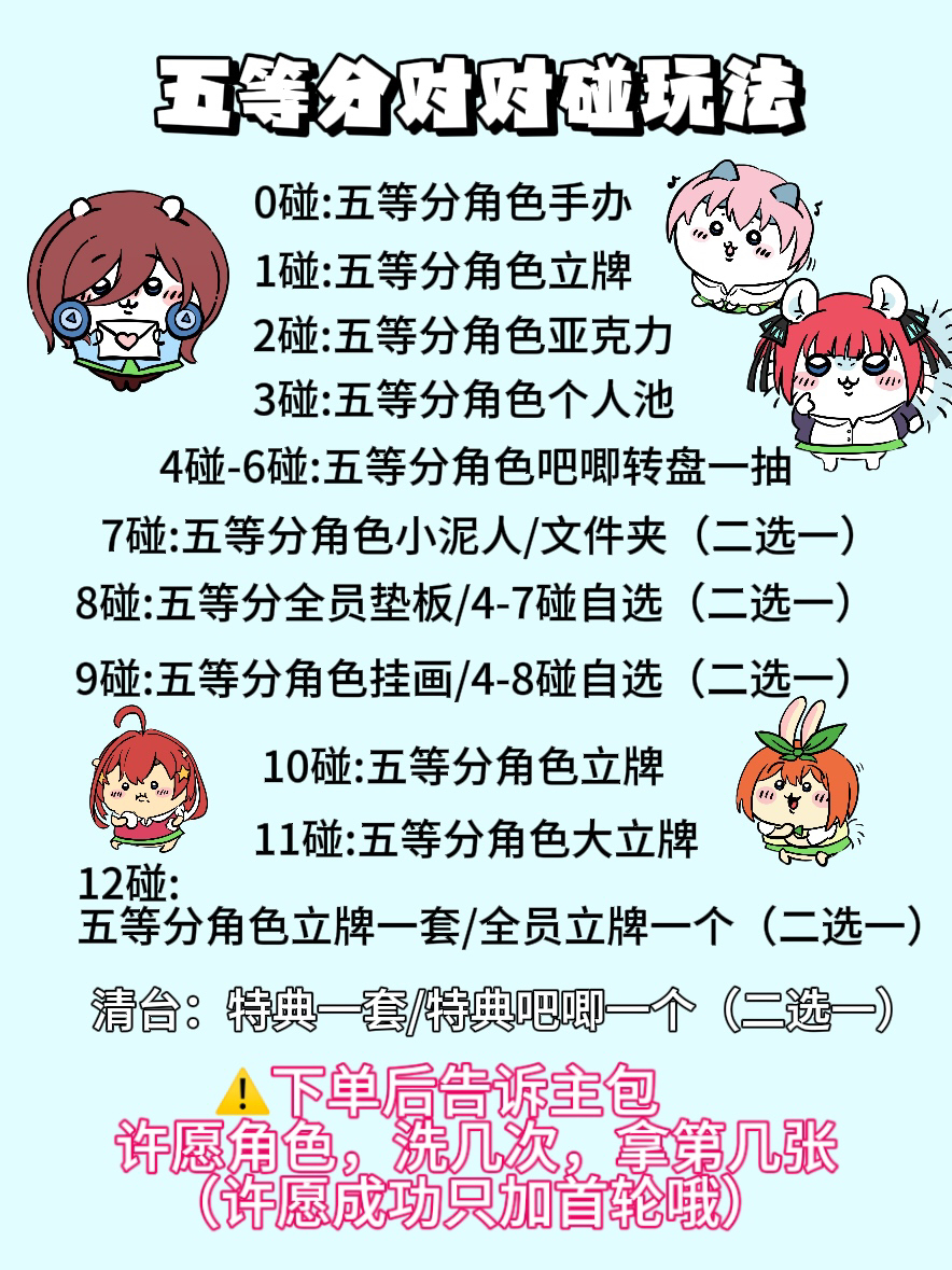 【五等分的花嫁】正版日谷吧唧徽章亚克力手办对对碰玩法