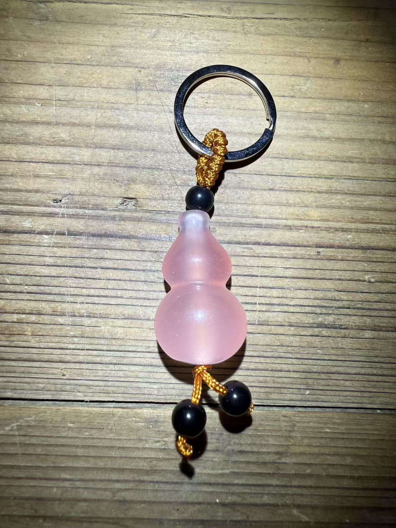 132樱花粉葫芦把件yw132（无礼盒）