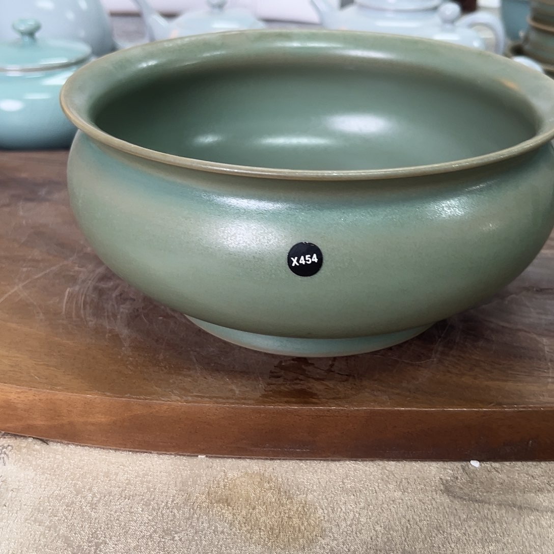 杯不****湖仿古，老绿釉大瑕。。。x454