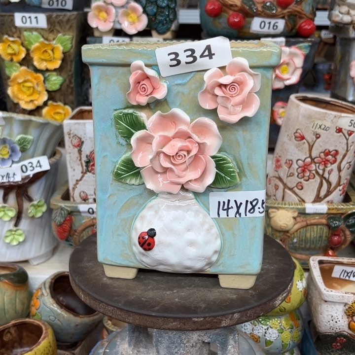 紫砂花盆粗陶材质多肉花盆