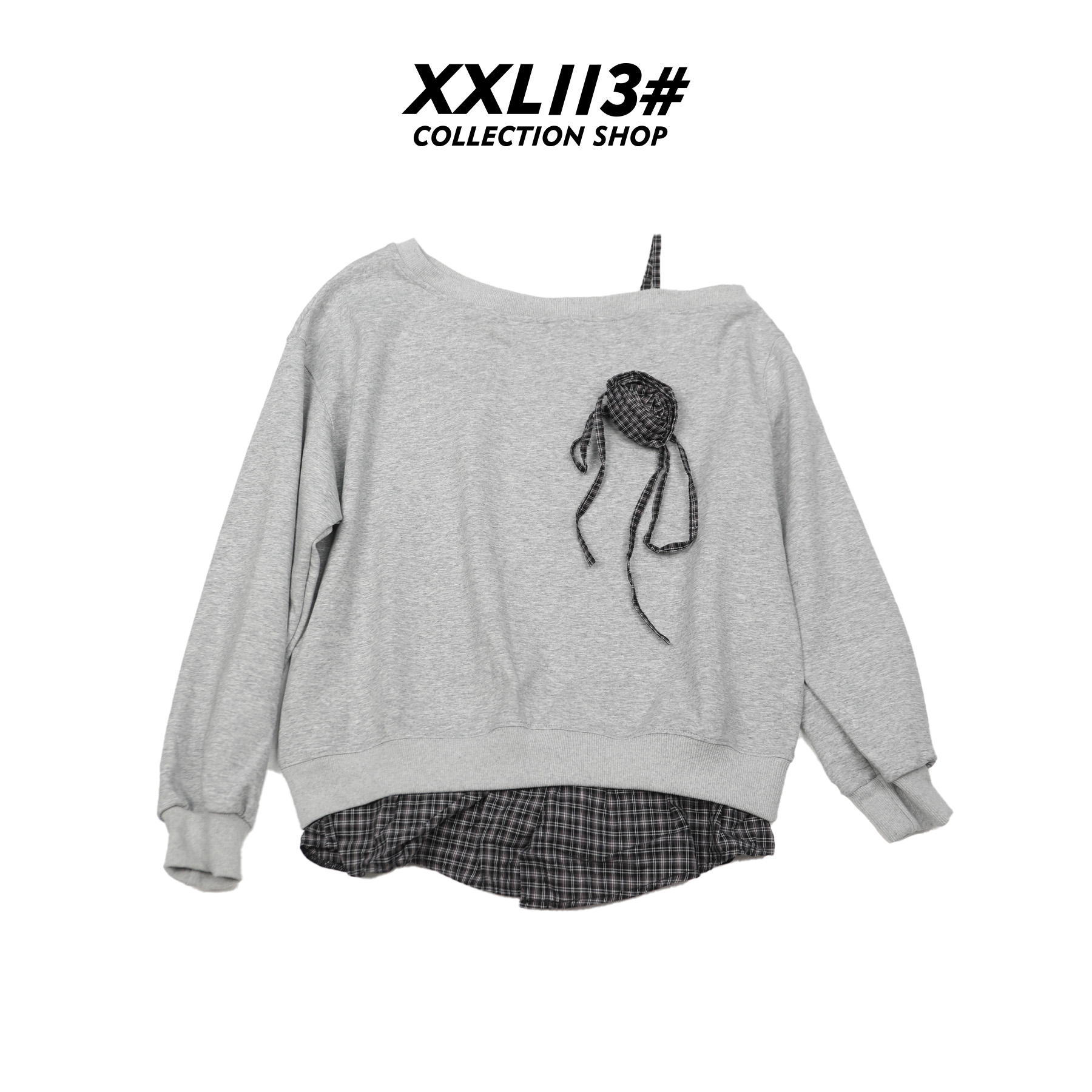 113* CENTRALIZED SHOP薄款抽象刺绣宽松卫衣X5F03G6550