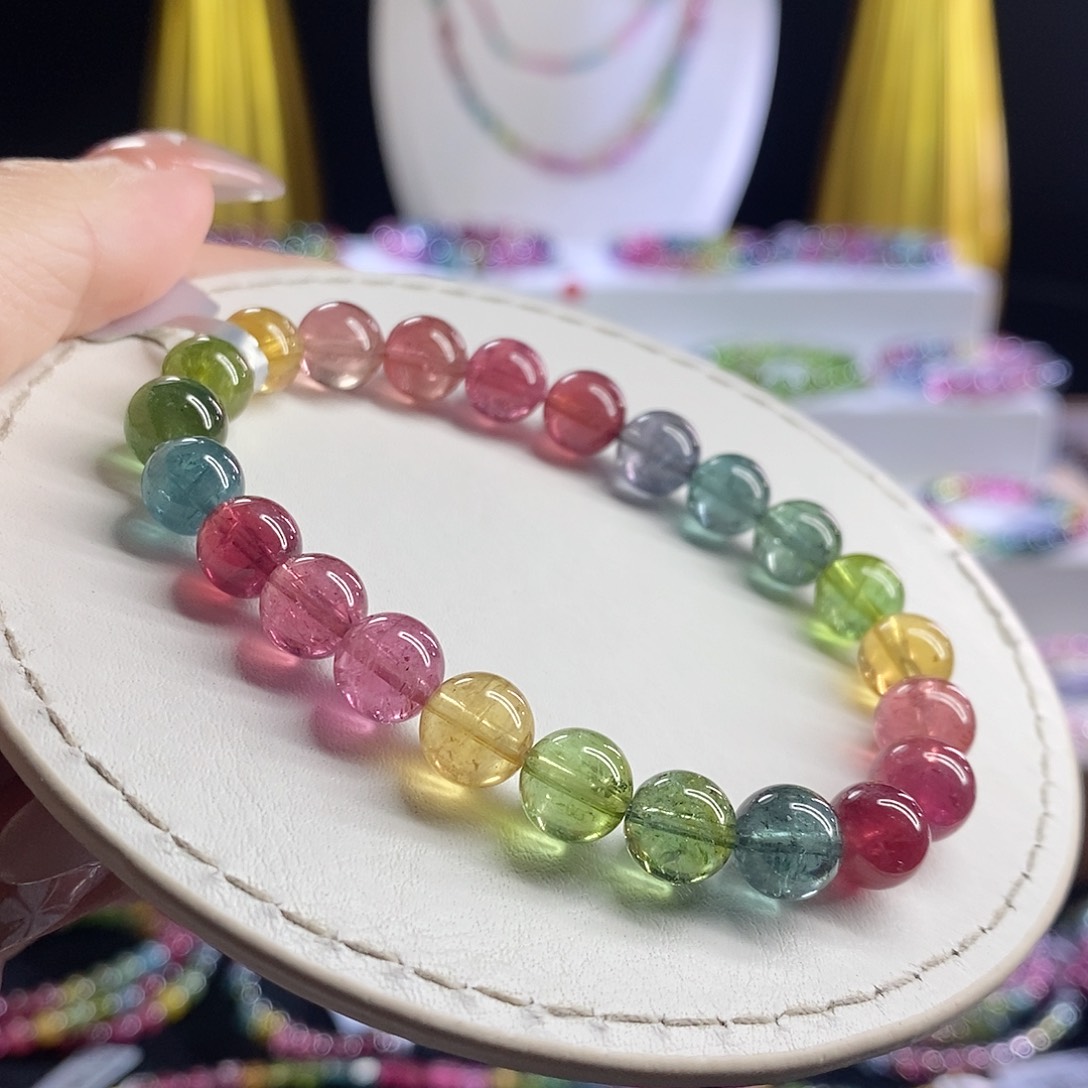 未镶嵌手链碧玺荧光