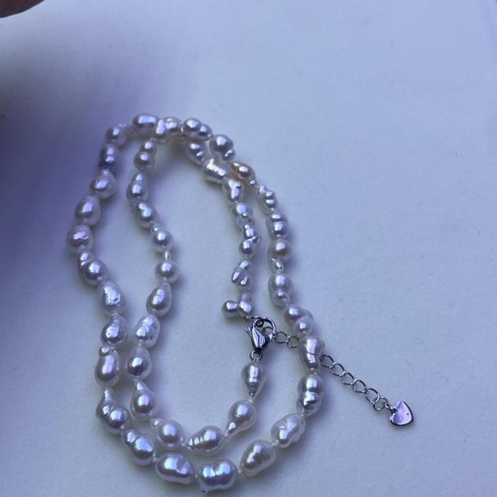 淡水珍珠项链合金往**海