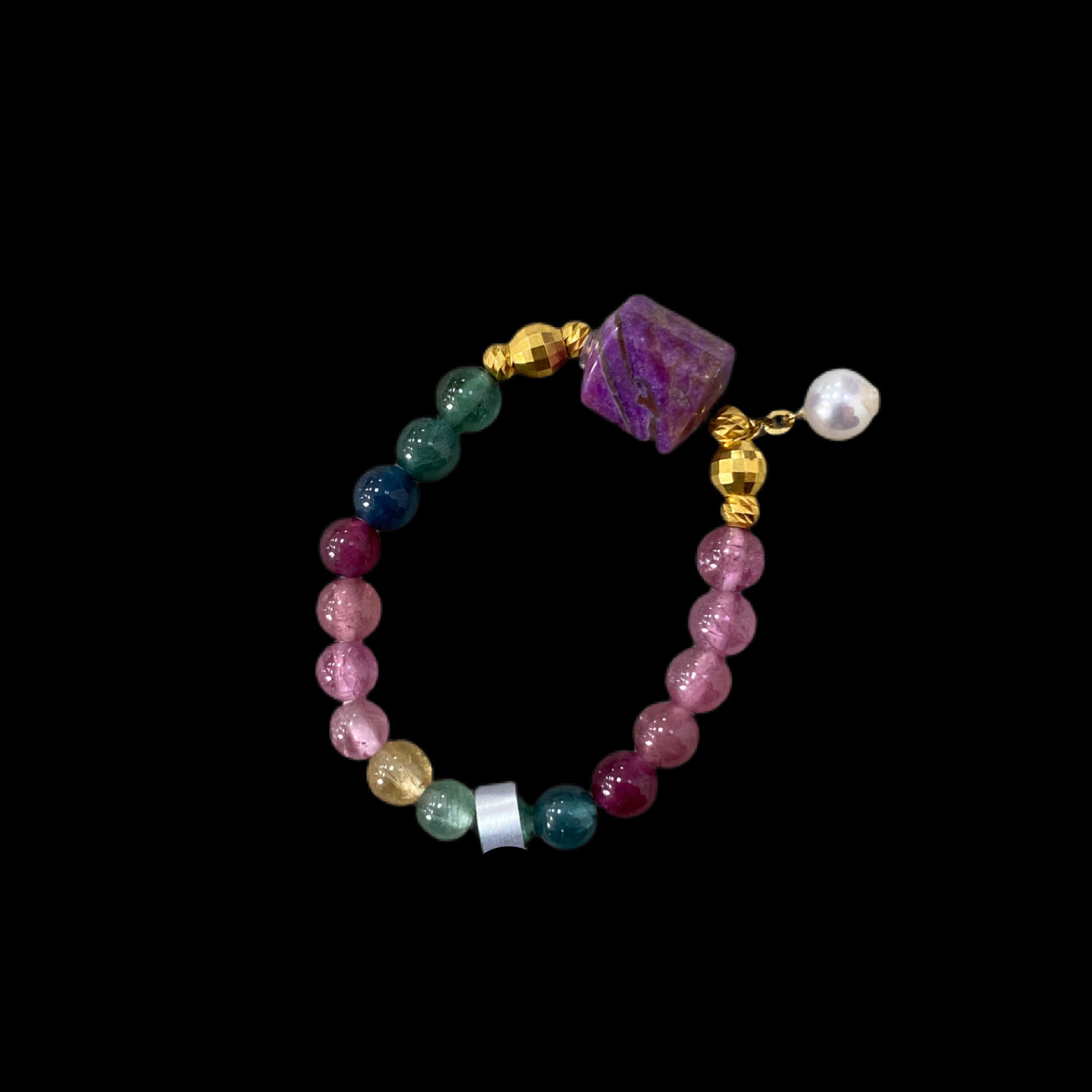 N1612碧玺舒俱来戒指18k多样性发一