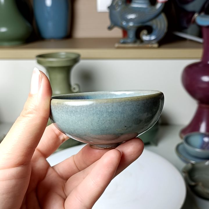 摆件张****生钧瓷茶碗一套