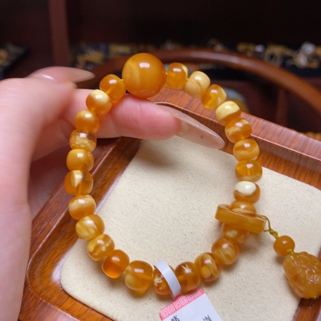 【闪购商品】蜜蜡手链未镶嵌手串