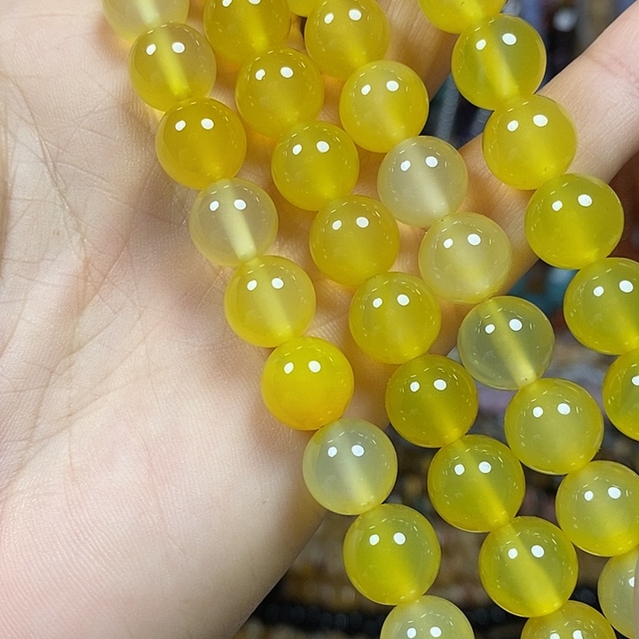 玛瑙/玉髓未镶嵌珠宝半成品玛瑙卡10mm