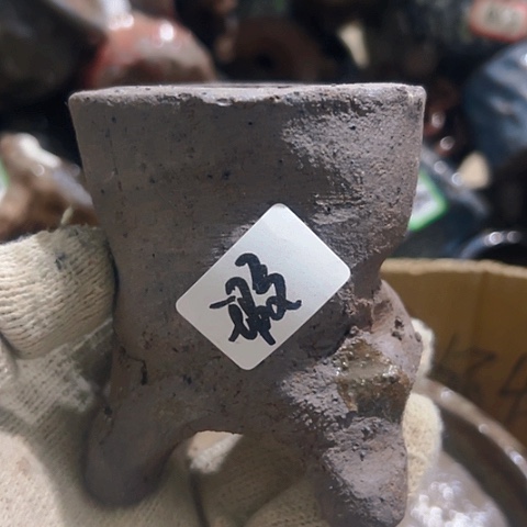 红陶粗陶花盆手工