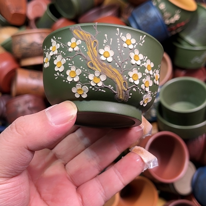 紫砂茶杯全手工紫砂主人杯