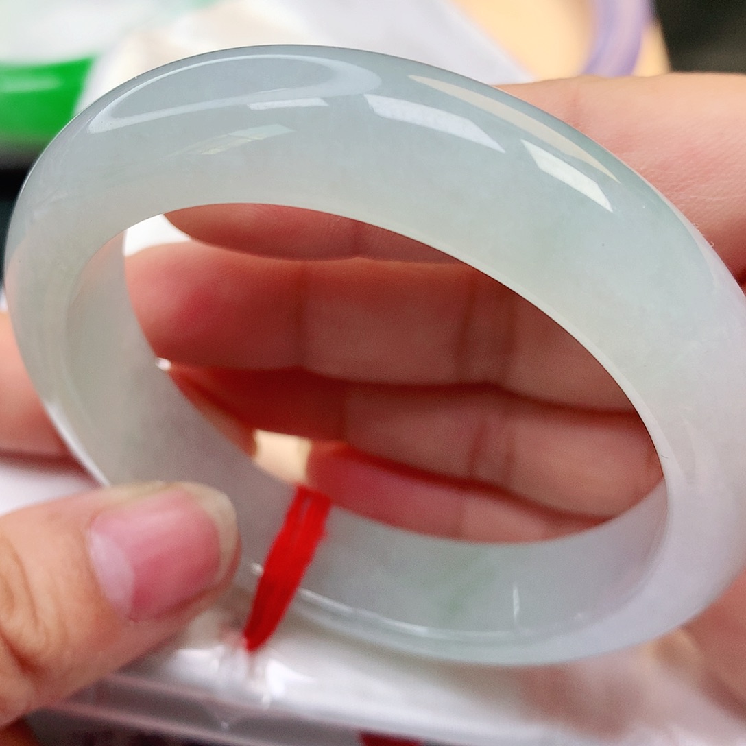 未镶嵌手镯翡翠天然A货翡翠冰胶宽轮胎118号