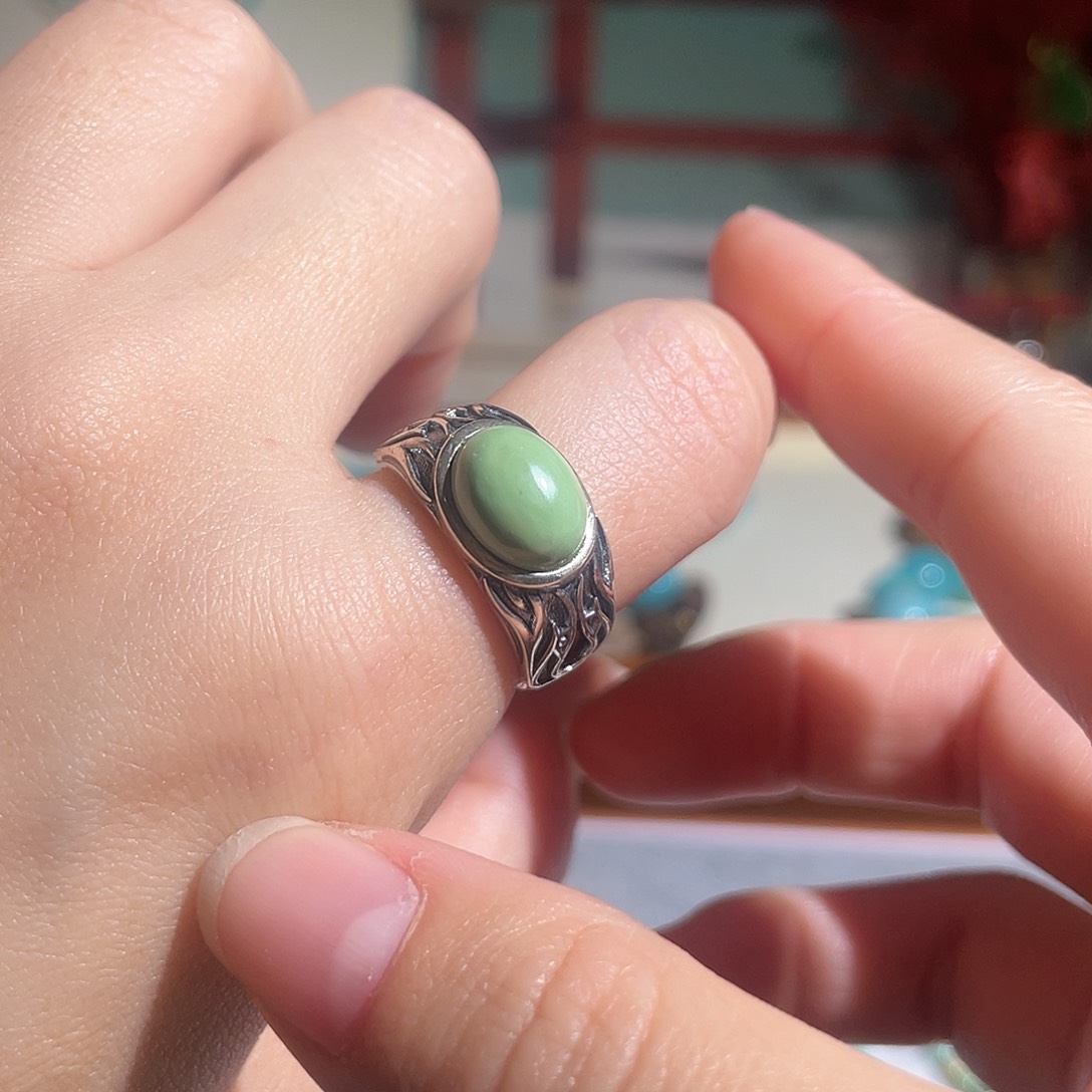 绿松石配饰银S925镶嵌