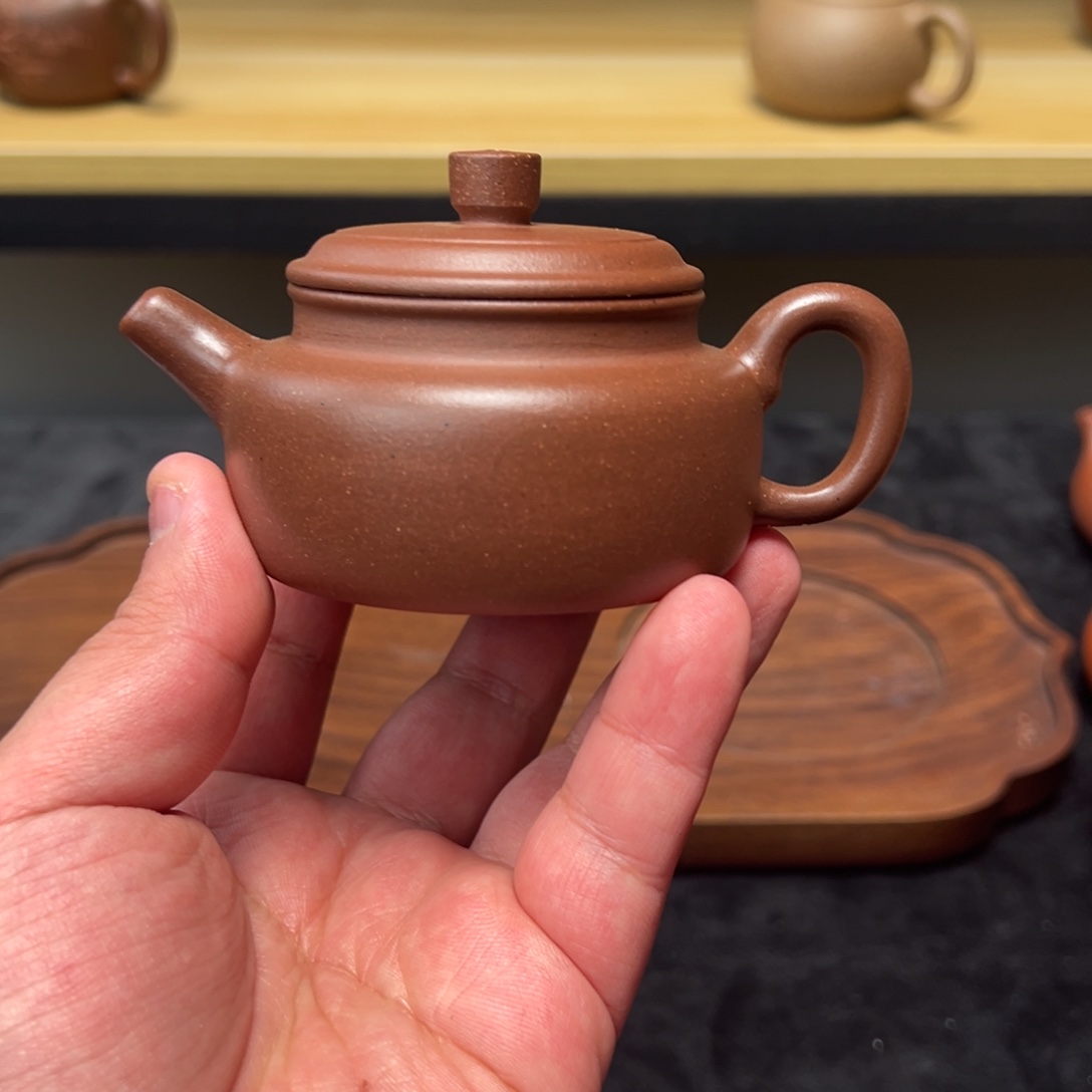 茶壶紫砂100老紫泥德钟