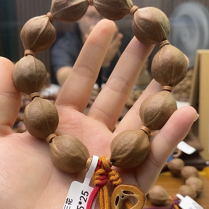 涛***子橄榄核手串梅林铁核