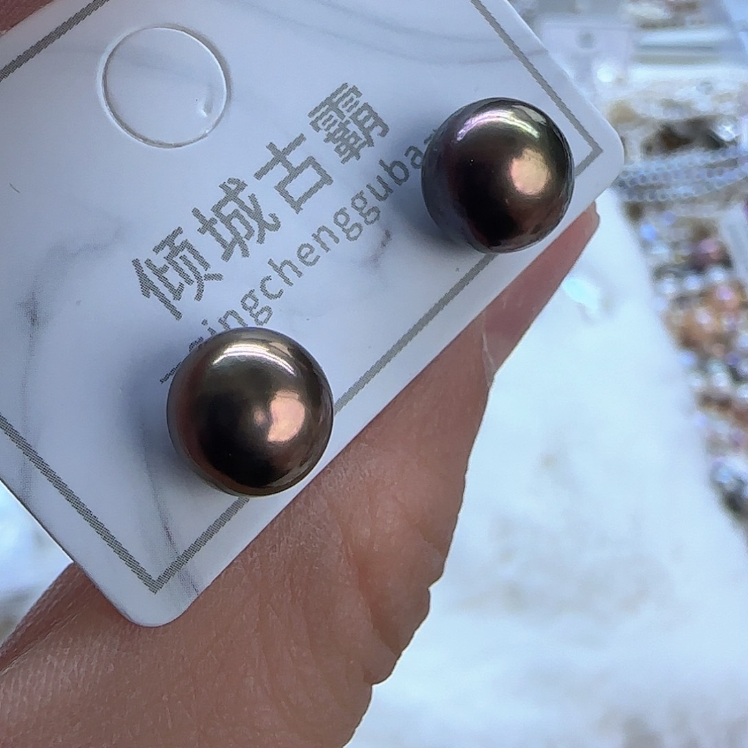 银S925镶嵌项链定制884淡水珍珠