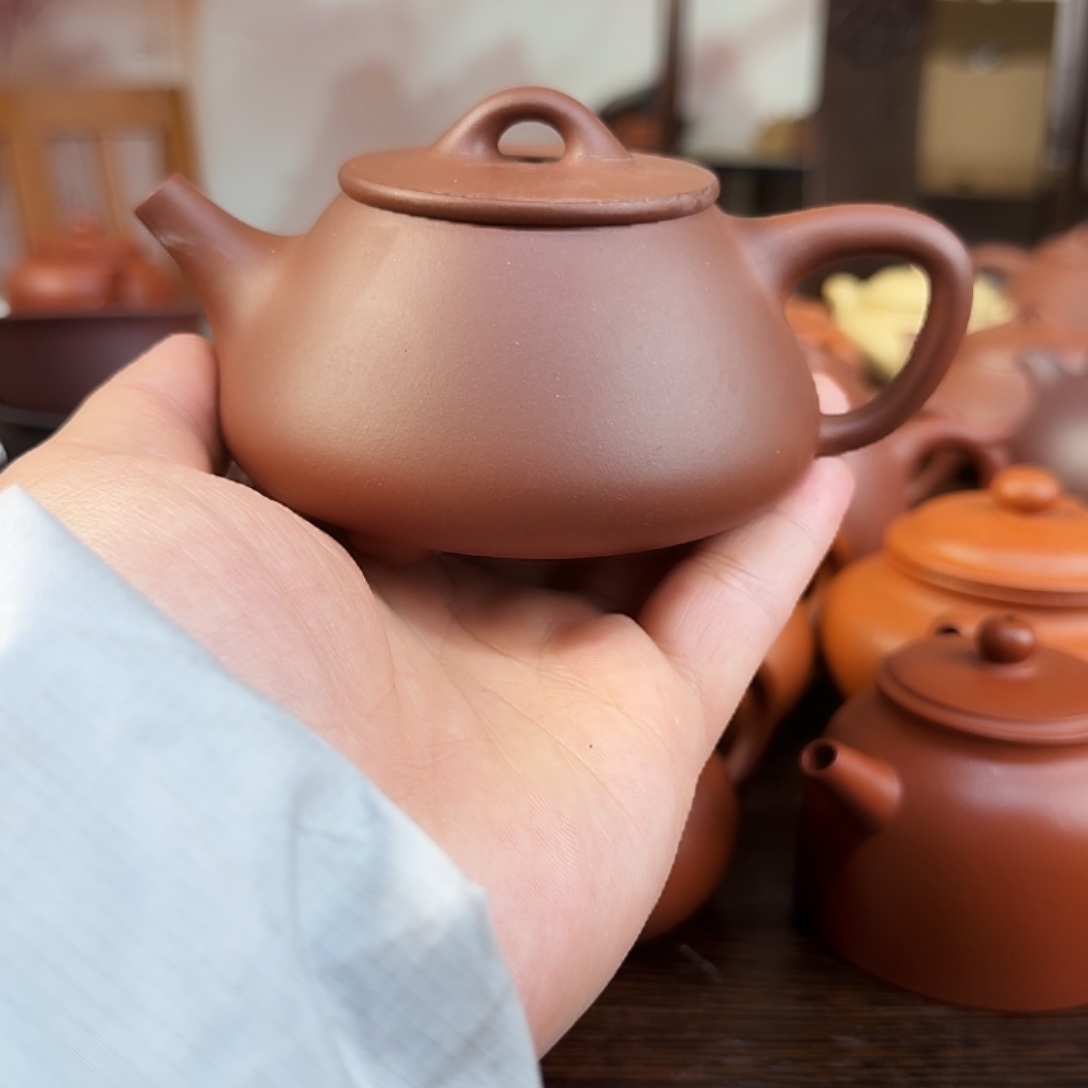 紫砂茶壶健健康康快快乐乐