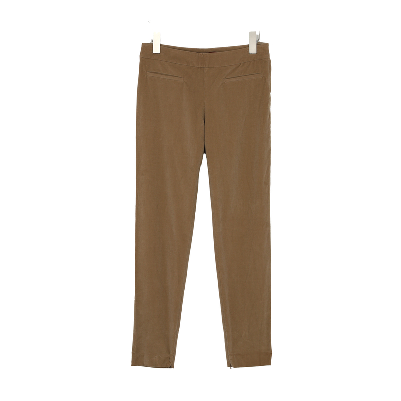  MaxMara 女士修身长裤卡其色商务休闲长裤 61360433050