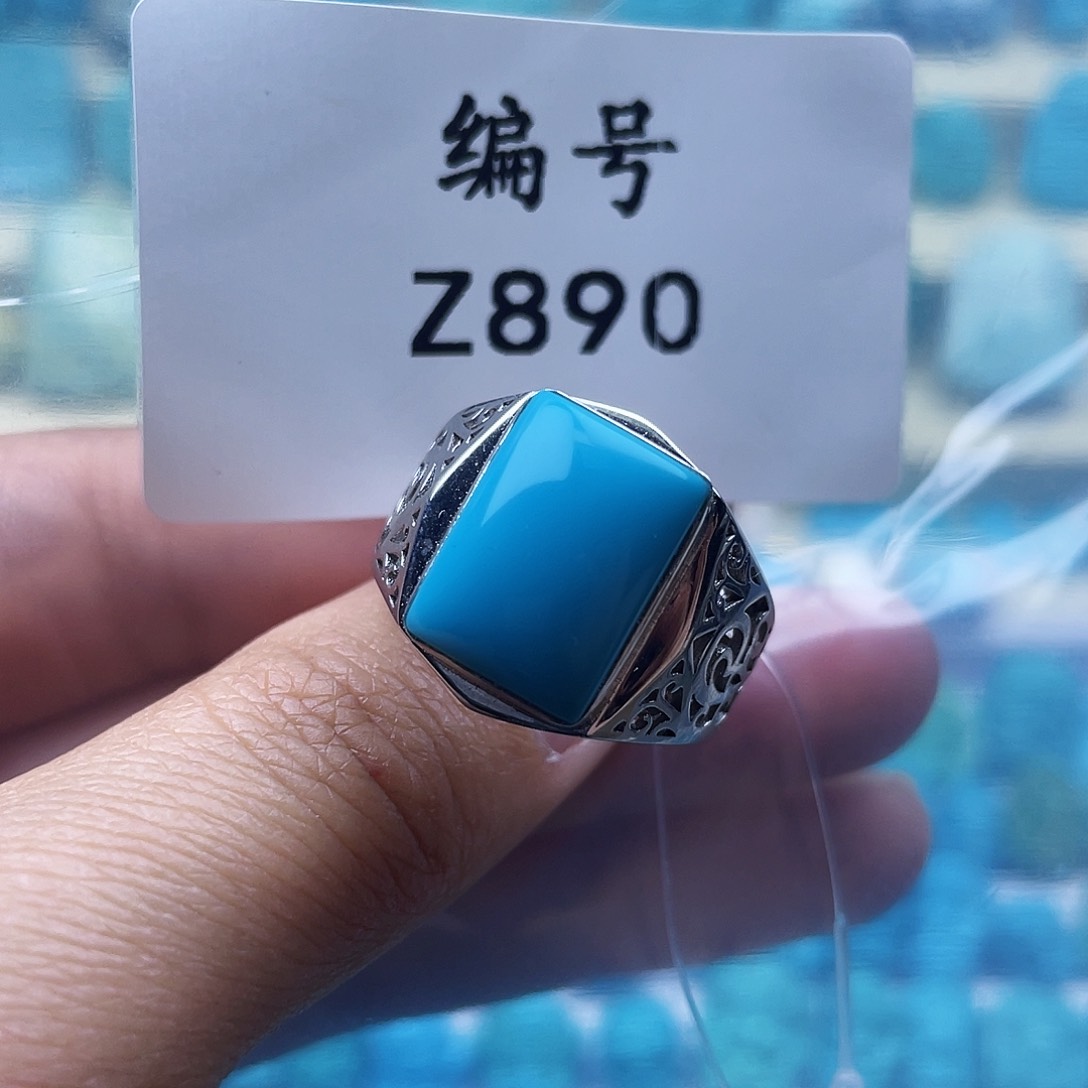 绿松石珠宝奇石银S925镶嵌