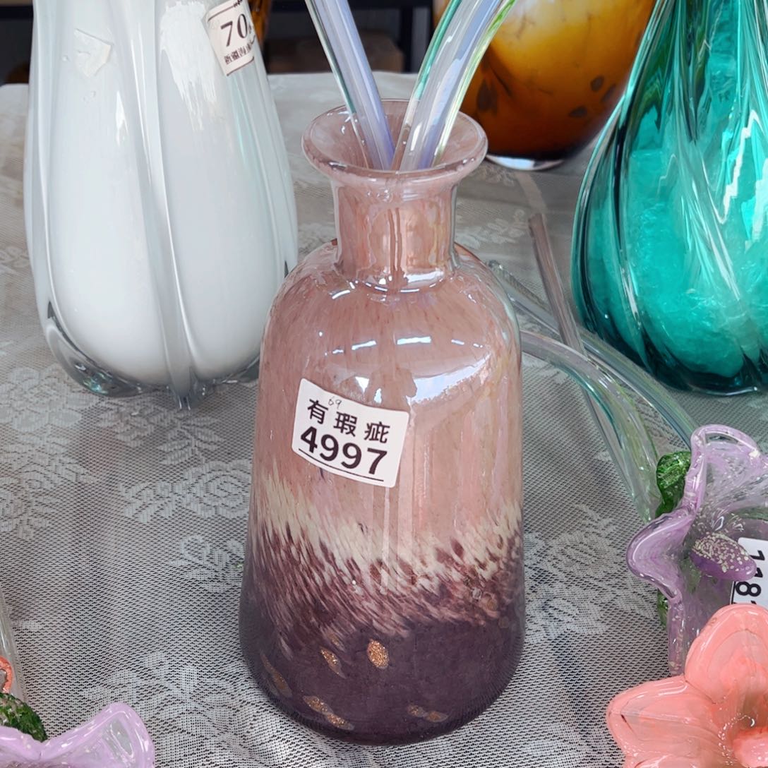 琉璃4997微瑕高24 花瓶家悦美居