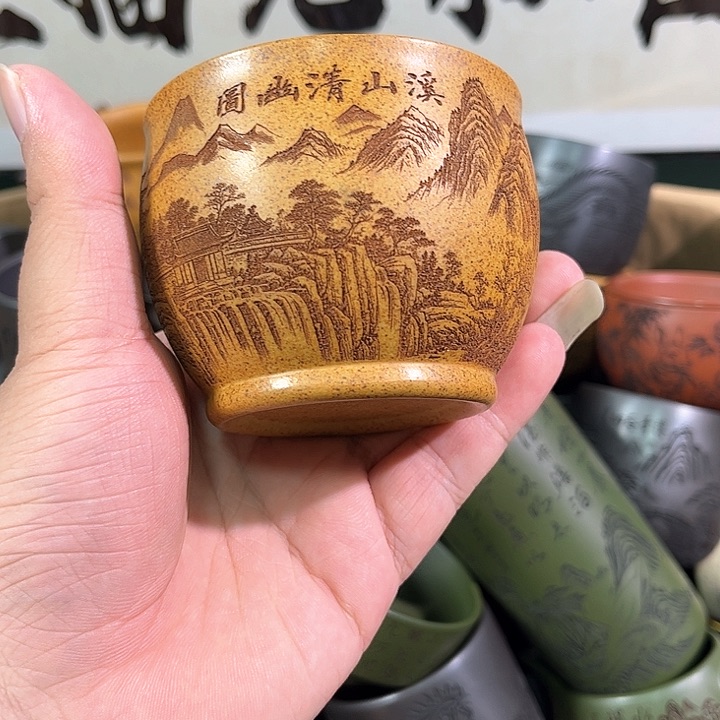 茶杯紫砂全手工紫砂主人杯