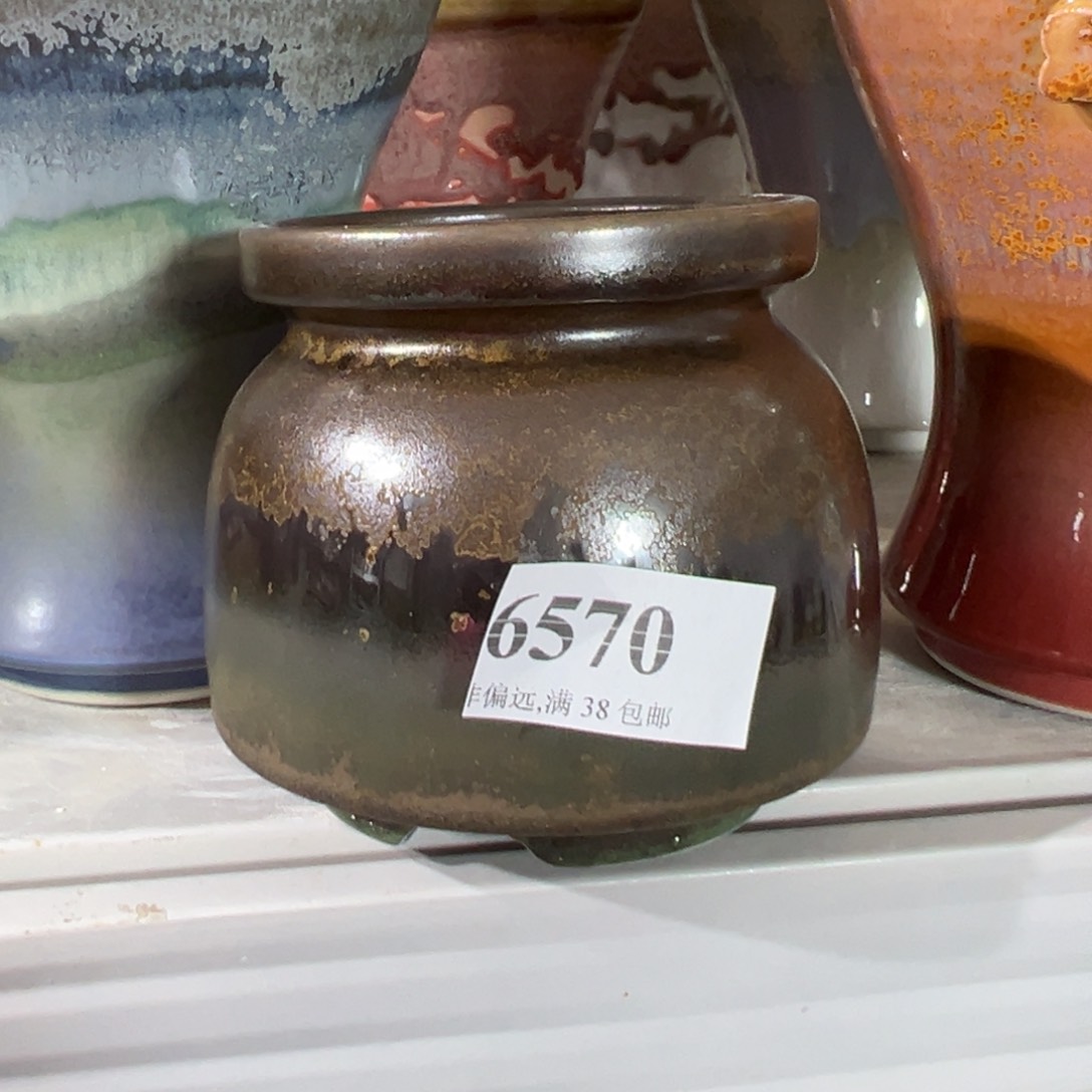 陶瓷口7高9 景德镇手工花盆