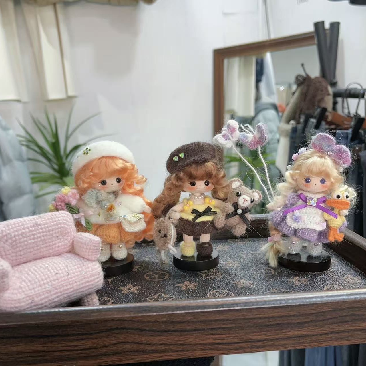 （羊了个羊对对碰）默认代碰重工玩偶，棒针玩偶，猪妹