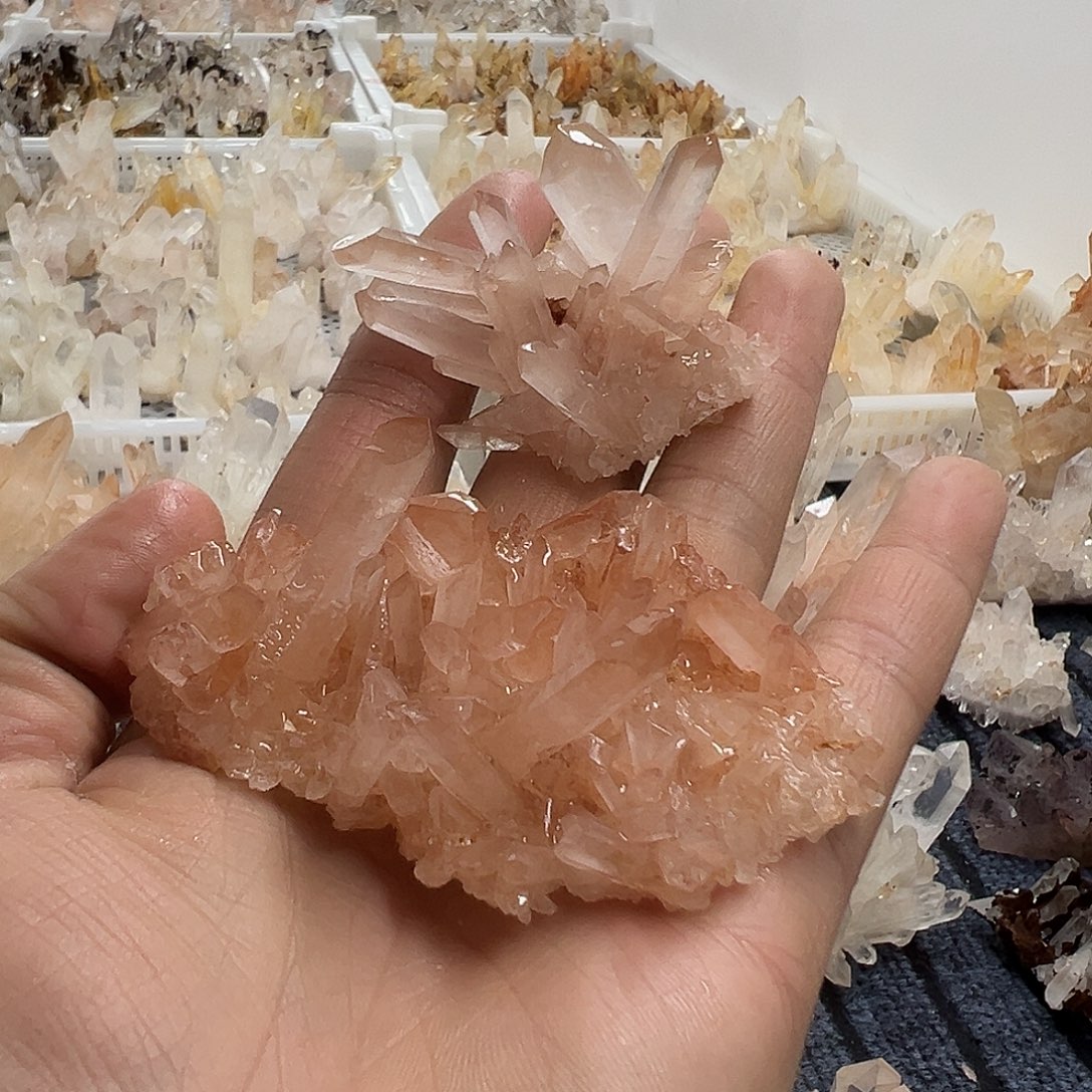 虾***米银S925镶嵌珠宝半成品水晶