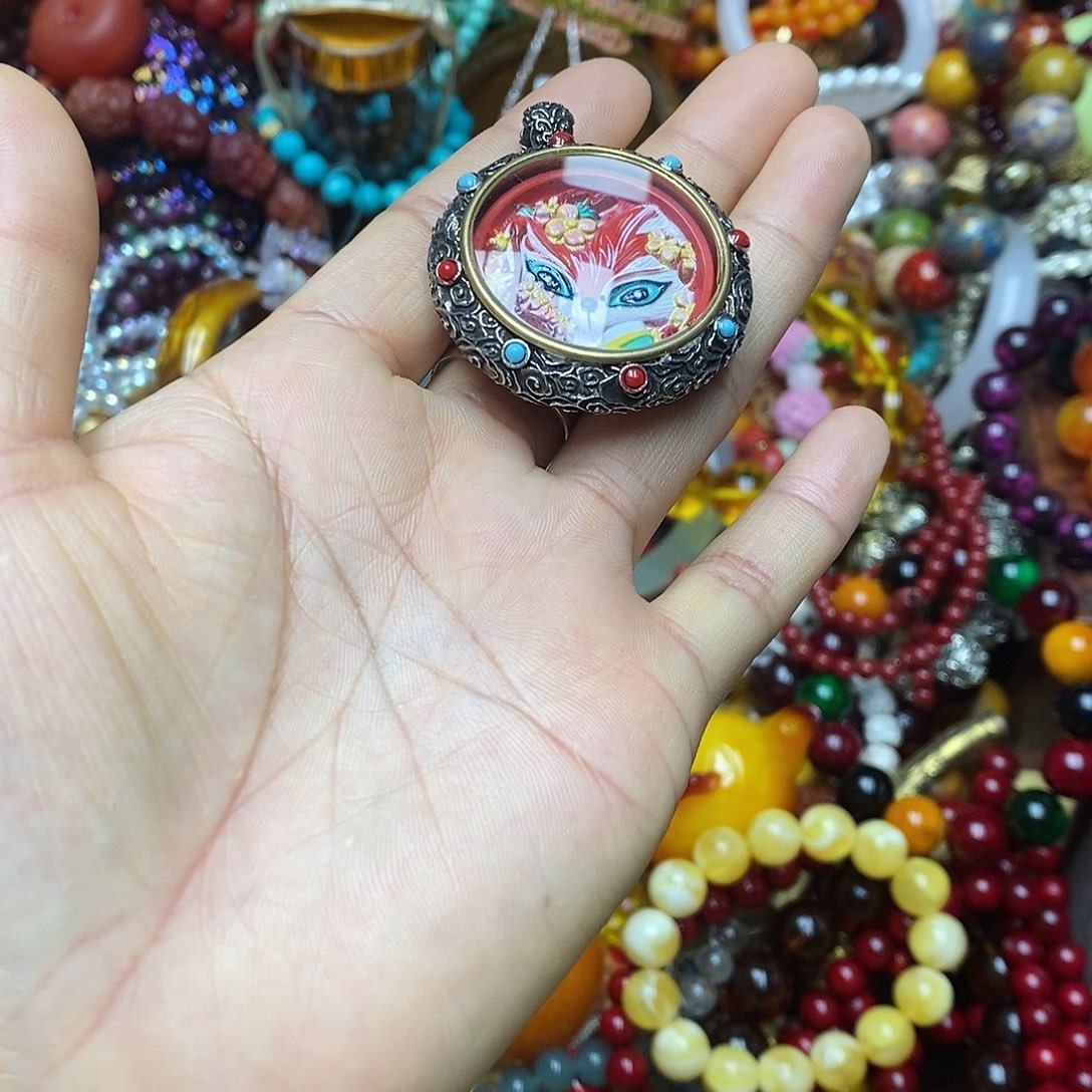 滴血莲花菩提吊坠