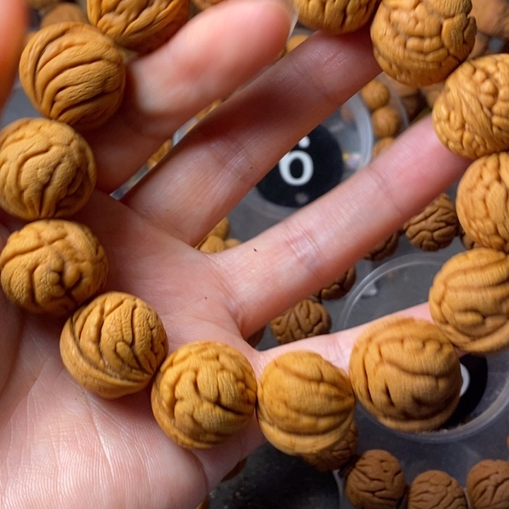 手串文玩核桃秦岭野生龙纹桃核21