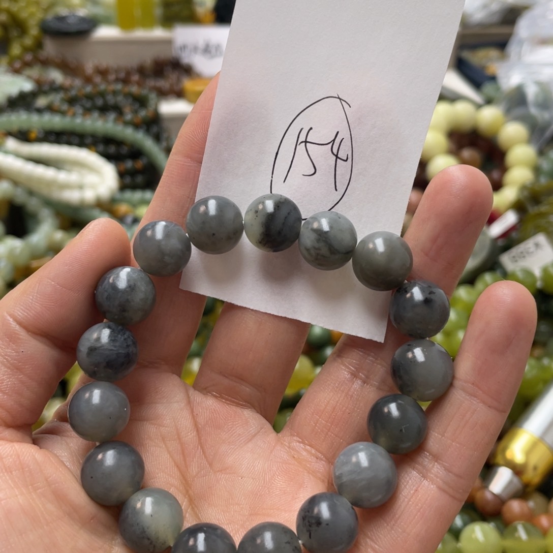 蛇纹石玉手链未镶嵌