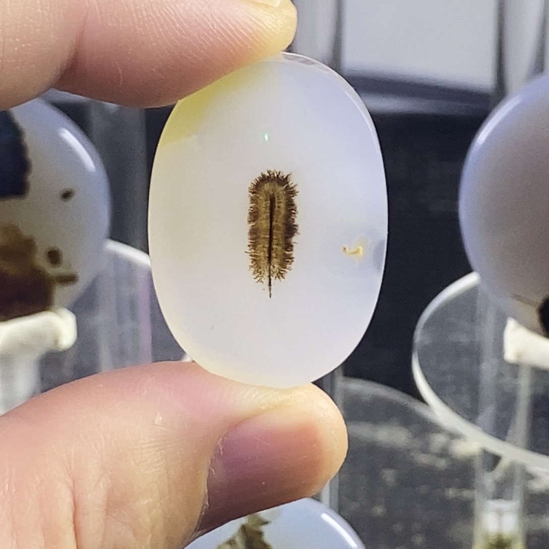 合成碳硅石非金属时尚图纹画面石饰品