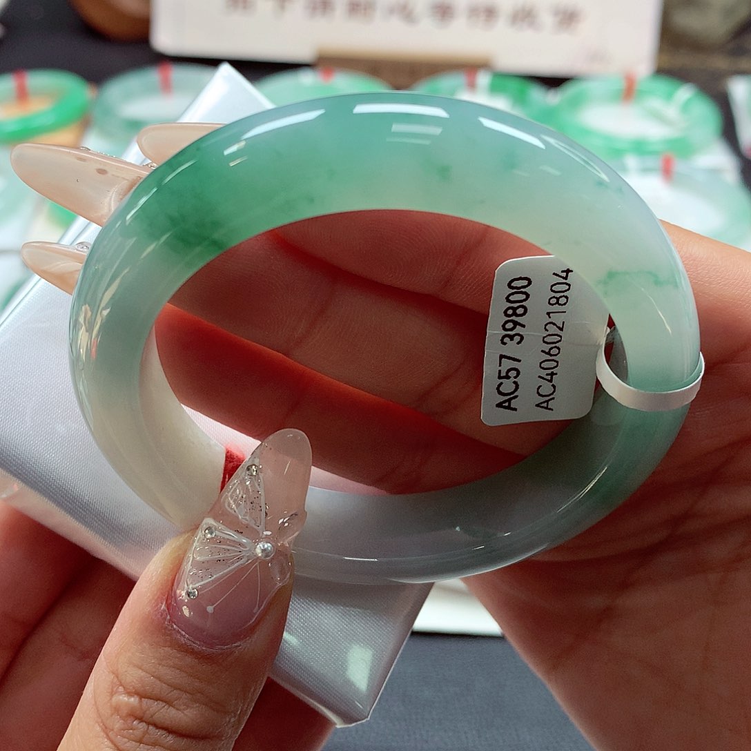 翡翠手镯未镶嵌（64号）66