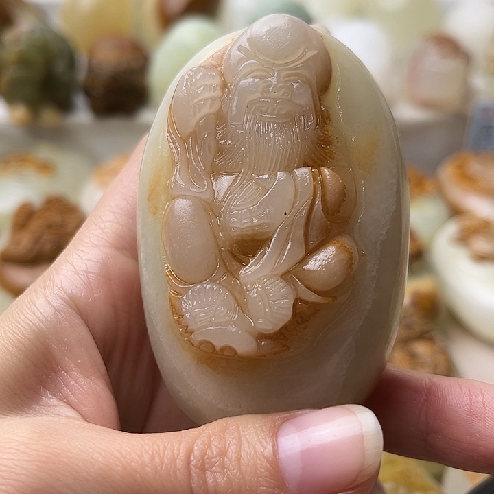 石材古青石不退换寿星