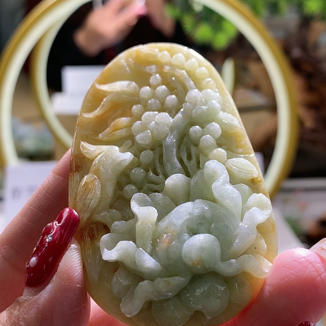 【闪购商品】翡翠颈饰未镶嵌喜上眉梢