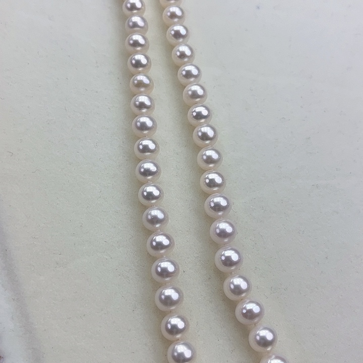 淡水珍珠颈饰银S925镶嵌卡8➕极光冷白高品