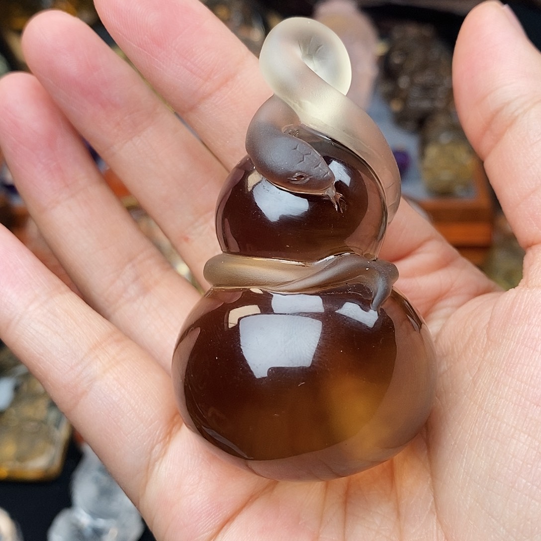 水晶吊坠未镶嵌手把件