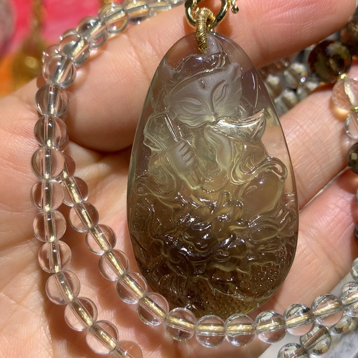 水晶颈饰未镶嵌天然