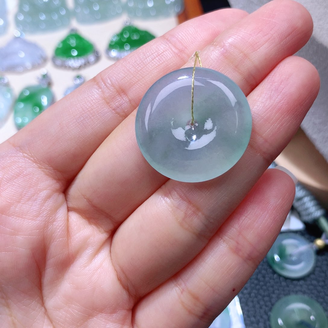 颈饰未镶嵌翡翠扣子26.2*5