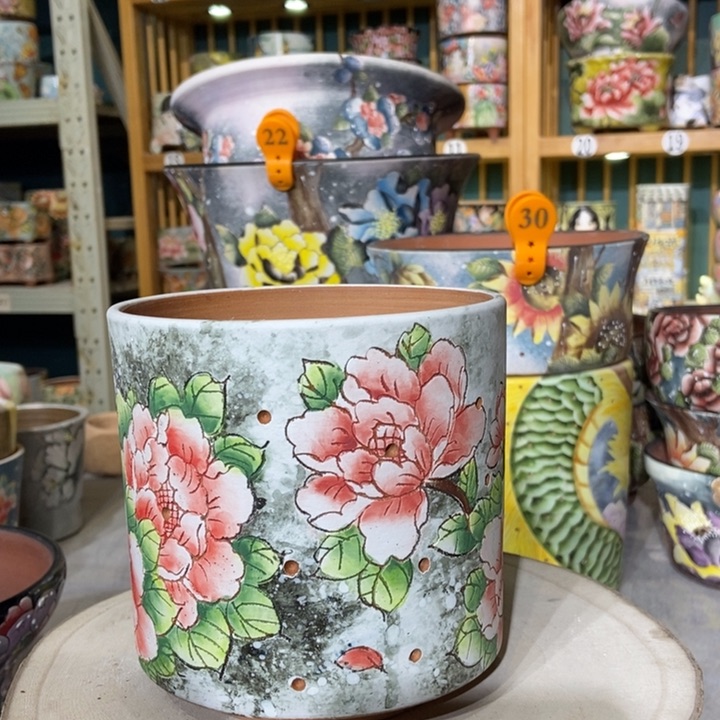 红陶景德镇艺术手绘作品