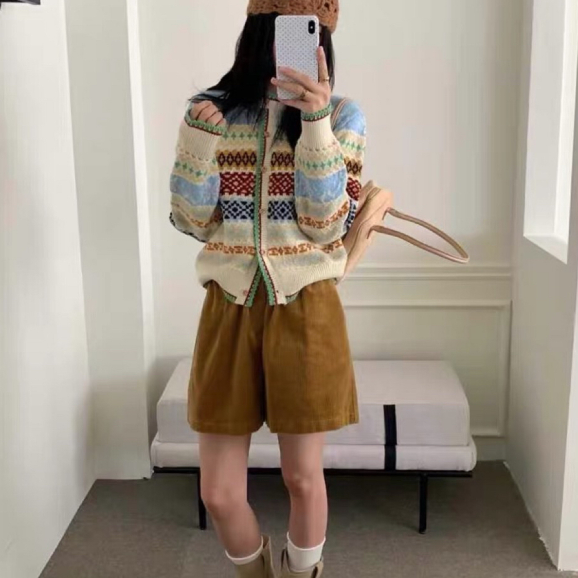 针织薄款厚款提花毛针织衫常规款时尚秋冬复古