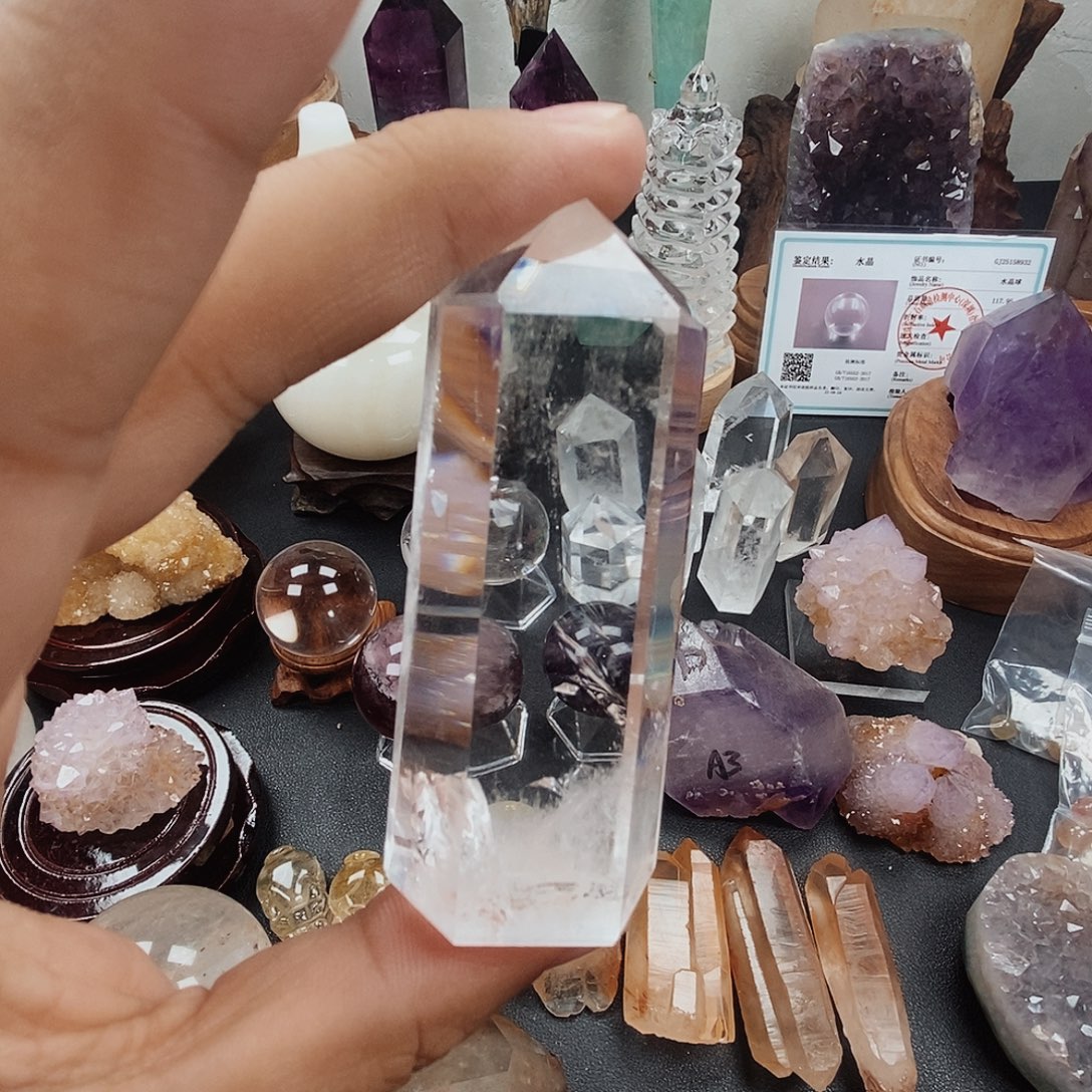 公***索珠宝半成品未镶嵌水晶