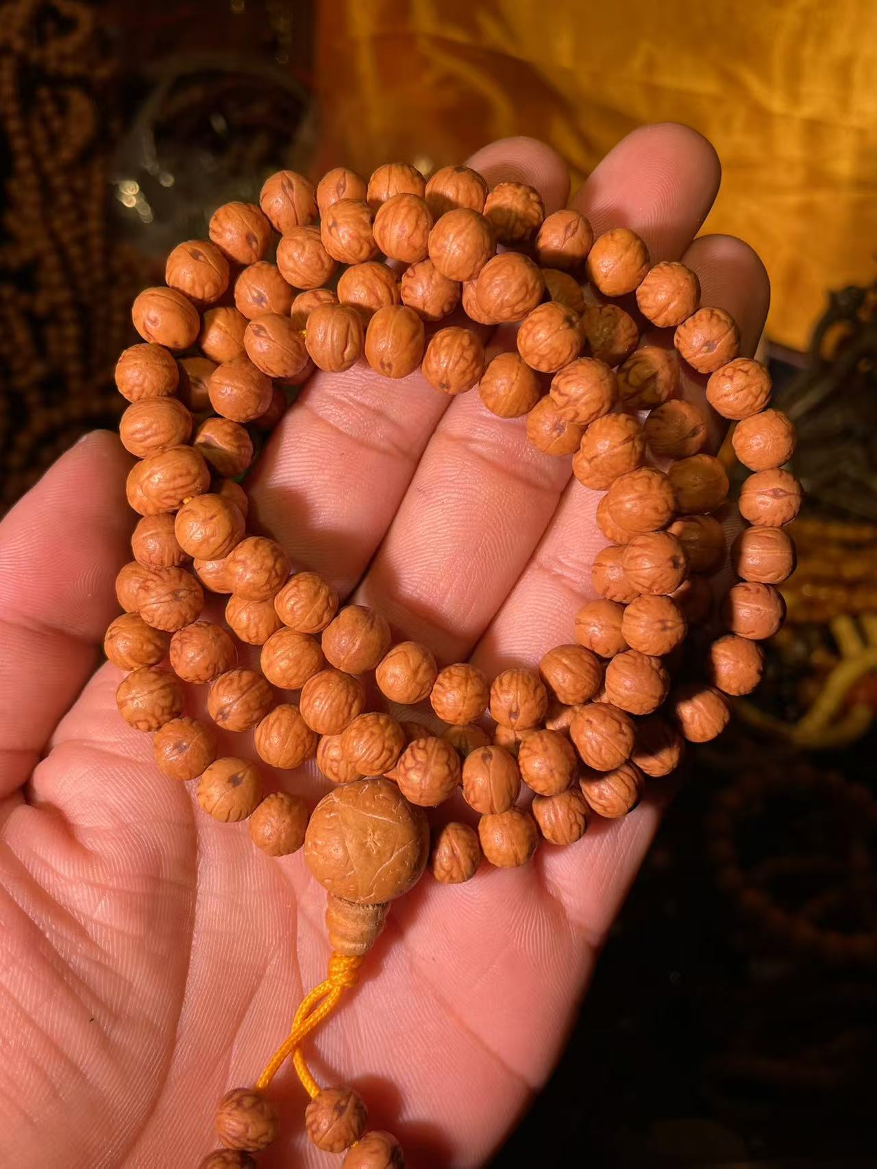 藏传凤眼菩提念珠手串足数108原色