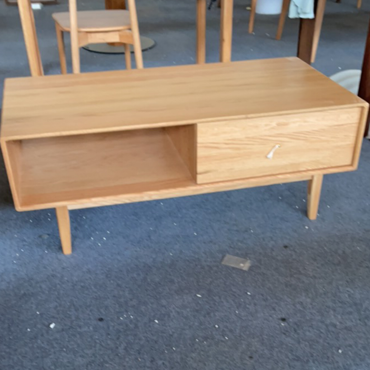 红橡木原木色茶几1200*600*450主材，辅材抽屉内板桐木