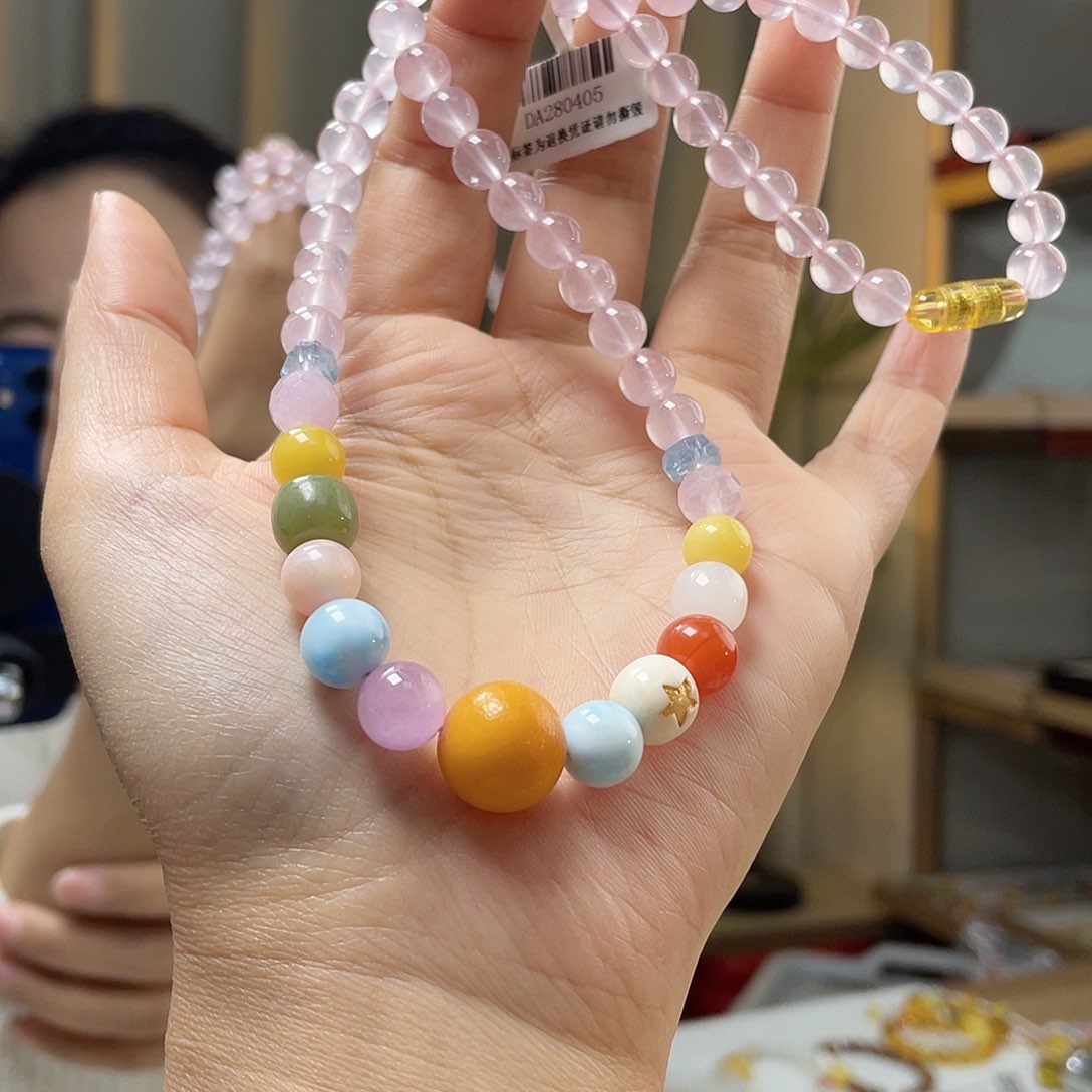 蜜蜡裸石未镶嵌蜜蜡项链