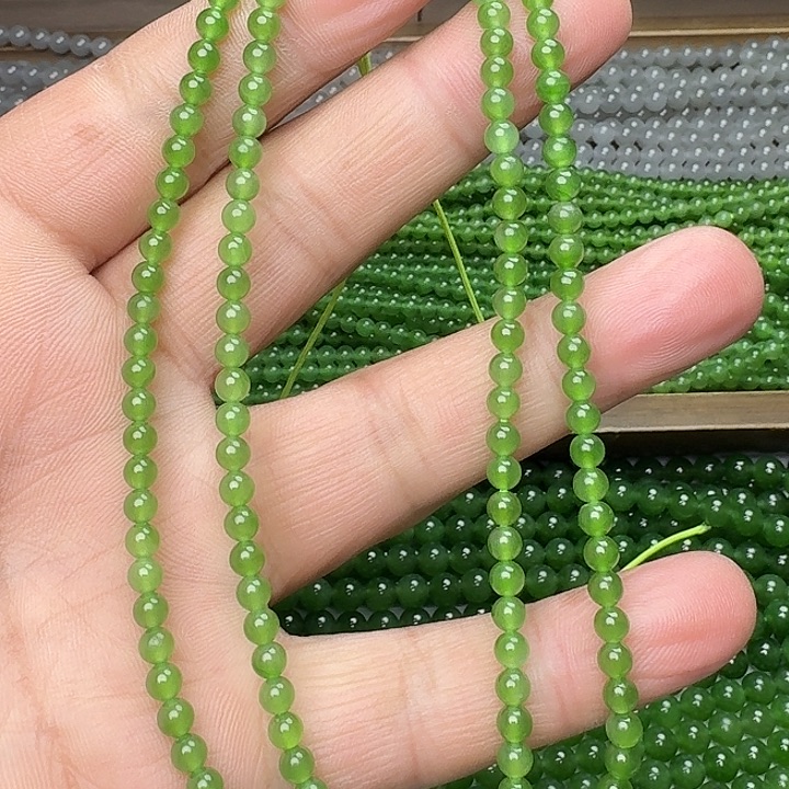 和田玉未镶嵌颈饰碧玉冰阳绿卡4