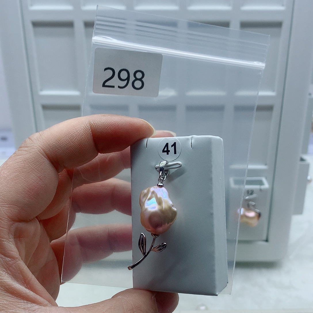 淡水珍珠吊坠(不含链)合金