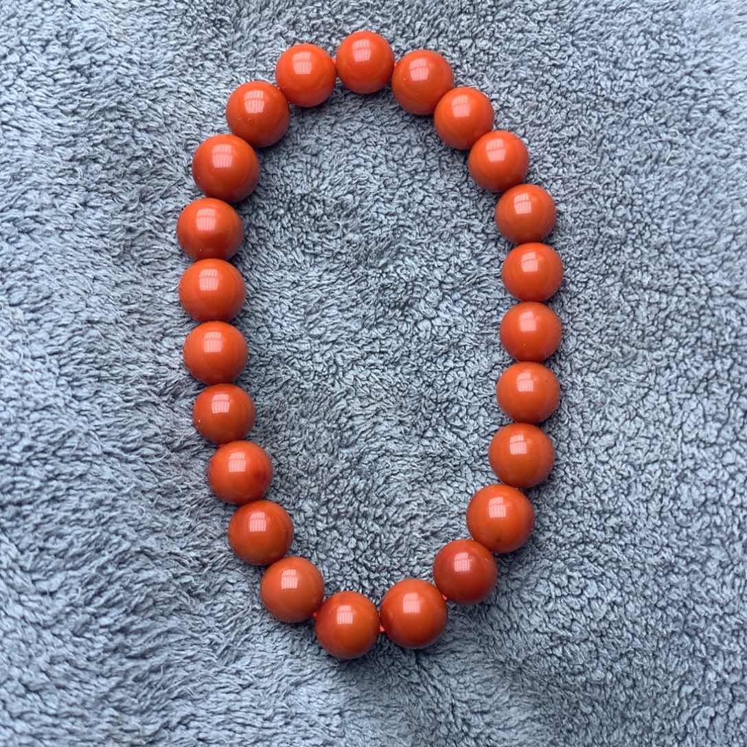 _****南红玛瑙未镶嵌原矿南红圆珠单圈