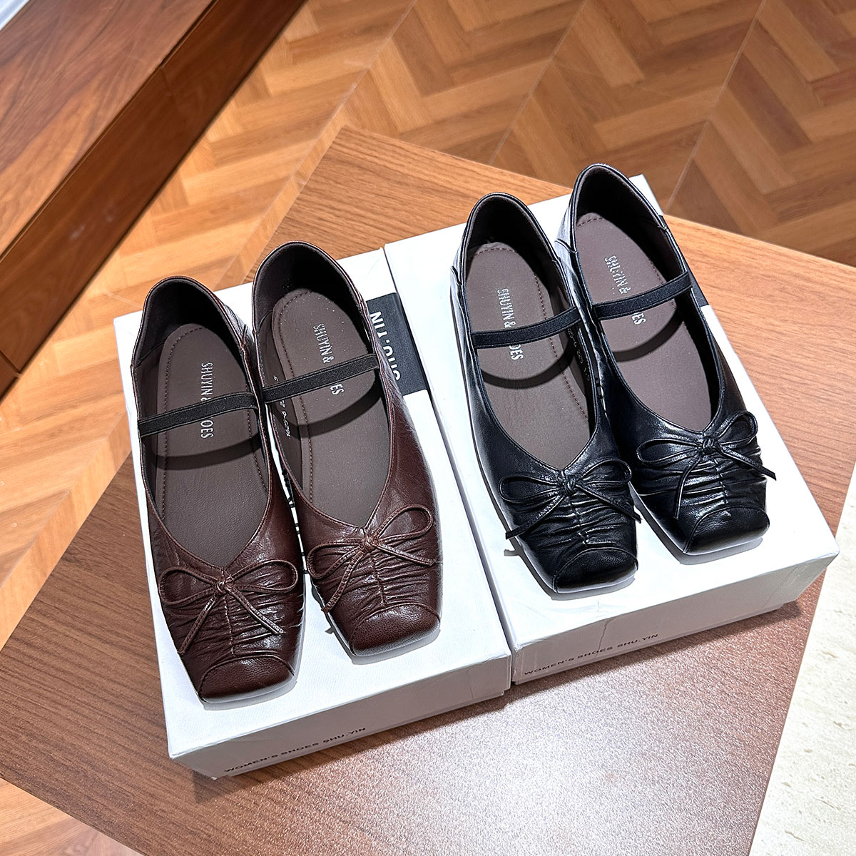 【静静老板娘】潮流风方头四季单鞋软底玛丽珍鞋百搭平底鞋1625-6